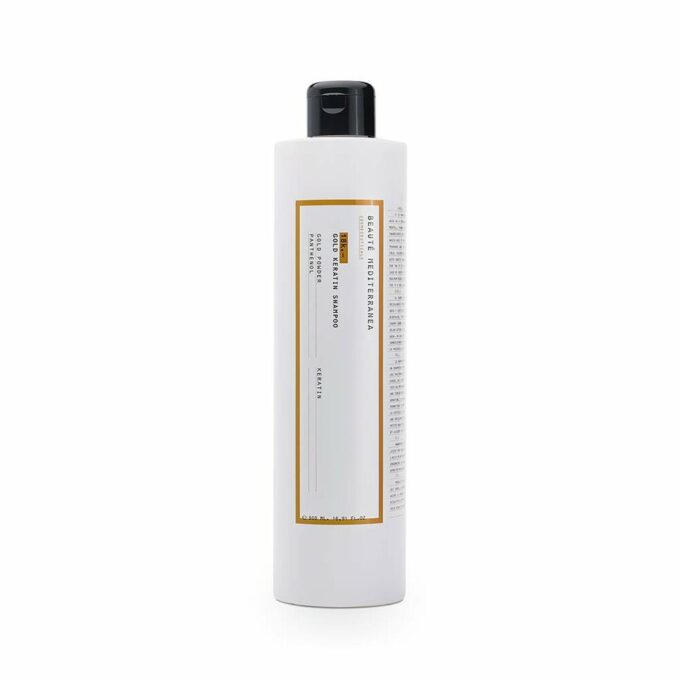 Shampoo Ristrutturante Beauté Mediterranea 18 K Cheratina Polvere d'oro (500 ml)